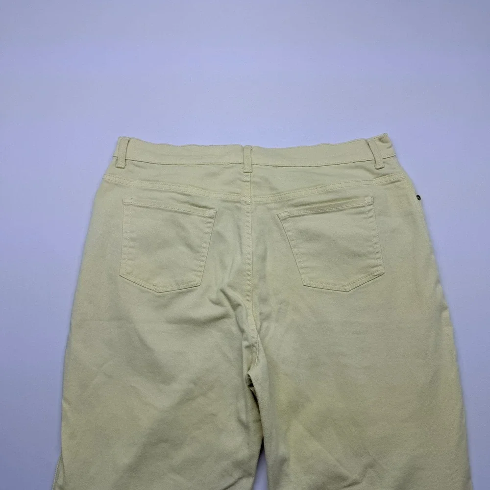 Gloria Vanderbilt Amanda High Rise Straight Leg Jeans Yellow Womens 18 Long - Picture 3 of 11